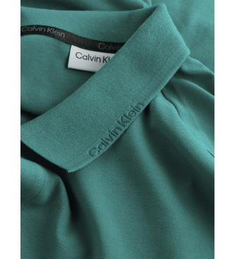 Calvin Klein Polo Slim Thermo Tech Pique turquoise