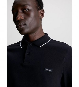 Polo discount pique negro