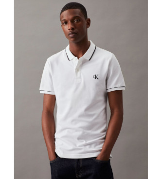 Calvin Klein Polo Slim blanc