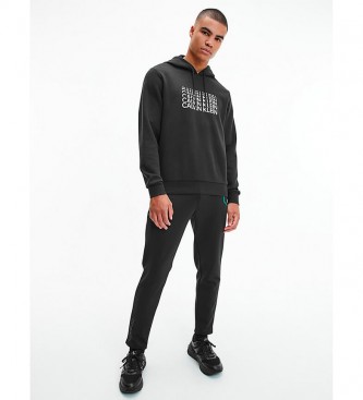Calvin Klein Felpa con cappuccio con logo nero