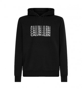 Calvin Klein Felpa con cappuccio con logo nero