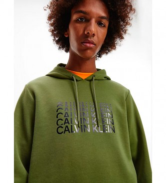 Calvin Klein Sudadera Capucha y logo verde