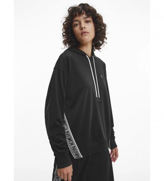 Calvin Klein Oversized Logo Tape Sweatshirt schwarz 