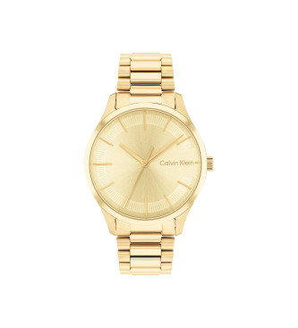 Calvin Klein Pozłacany modowy zegarek analogowy
