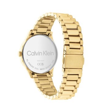 Calvin Klein Pozłacany modowy zegarek analogowy