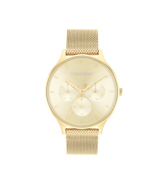 Calvin Klein Złoty analogowy zegarek modowy