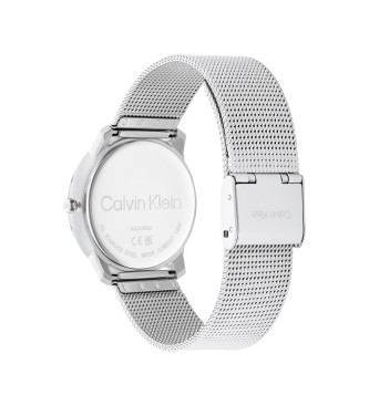 Calvin Klein Analogna modna ura s srebrno prevleko