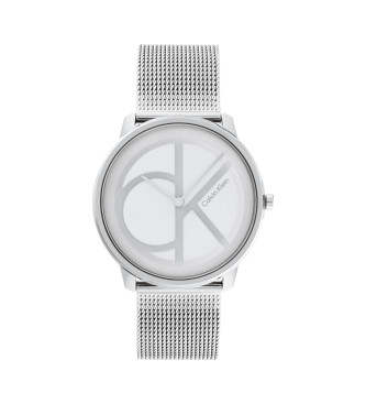 Calvin Klein Iconic Mesh klocka i silver