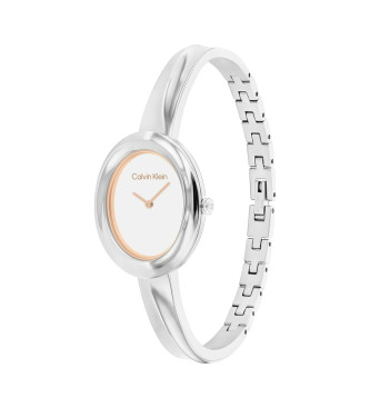 Calvin Klein Twisted Bezel silver watch