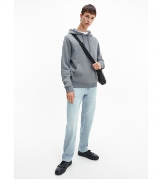 Calvin Klein Jeans Sweatshirt Repetir Logotipo cinza