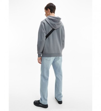 Calvin Klein Jeans Sweatshirt Repeat Logo grau 