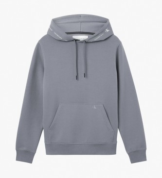 Calvin Klein Jeans Sweatshirt Repeat Logo gris