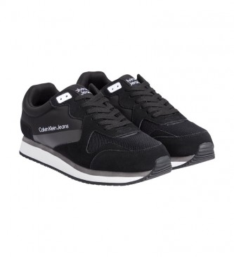 Calvin Klein Retro Runner 2 black leather sneakers