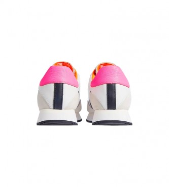 Calvin Klein Sneakers Retro Runner 3 in pelle bianche, multicolori