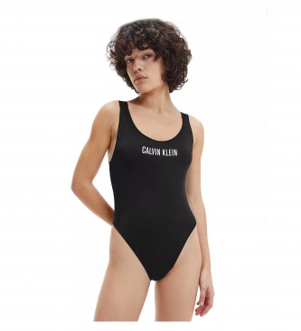 Calvin Klein One Piece Black Scoop Back One Piece Swimsuit 