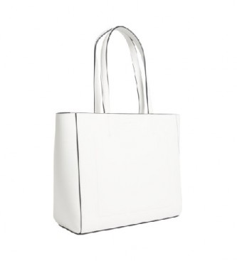 Calvin Klein Saco de compras esculpido branco -29,5x35x12cm