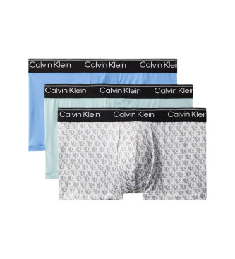 Calvin Klein St med 3 flerfarvede Micro Stretch boxershorts med lav hjde