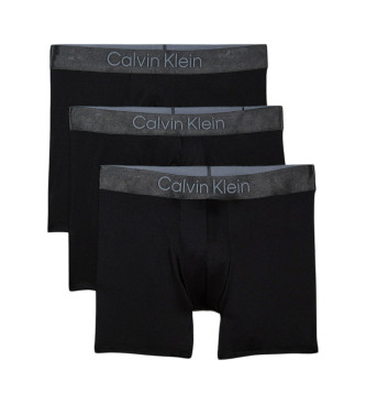 Calvin Klein Conjunto de 3 boxers pretos