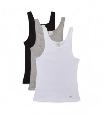 Calvin Klein Lot de 3 dbardeurs blanc, noir, gris