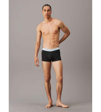 Calvin Klein Conjunto de 5 boxers de cintura baixa preto