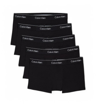 Calvin Klein Conjunto de 5 boxers pretos de cintura baixa