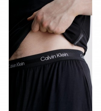 Calvin Klein Pižamske hlače Ultra Soft črne