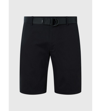 Calvin Klein Short slim avec ceinture en serg noir