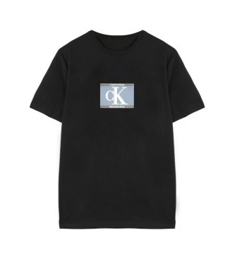 Calvin Klein Majica 30. let Box Graphic črna