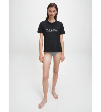 Calvin Klein T-shirt Pescoço da tripulação preto