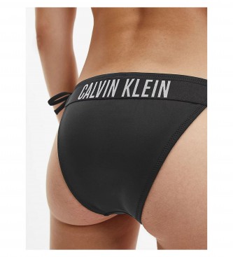 Calvin Klein Biquíni de Fio de Fio Preto de Laço de Bikini