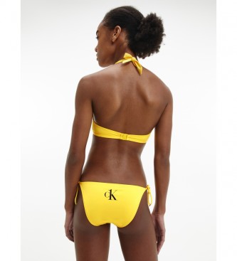 Calvin Klein Slip bikini con lacci laterali gialli