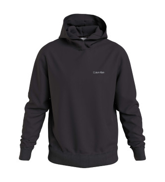 Calvin Klein Sweatshirt med vinklet ryg og logo, sort