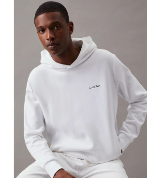 Calvin Klein Wit katoenen sweatshirt met capuchon