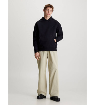 Calvin Klein Sweat  capuche en molleton de coton noir