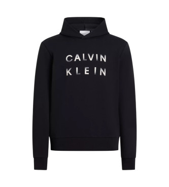 Calvin Klein Felpa con cappuccio nera con logo