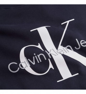 Calvin Klein Felpa con monogramma blu scuro