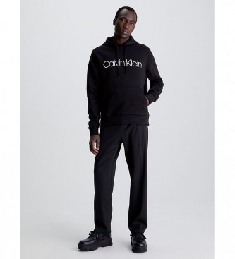 Calvin Klein Camisola de algodão com logótipo preto