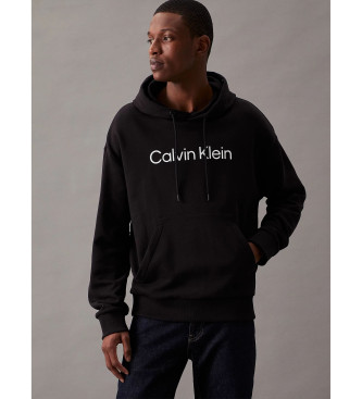 Calvin Klein Sweat  capuche en polaire avec logo noir