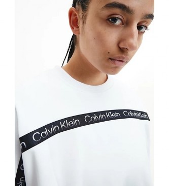 Calvin Klein Sudadera Franjas blanco