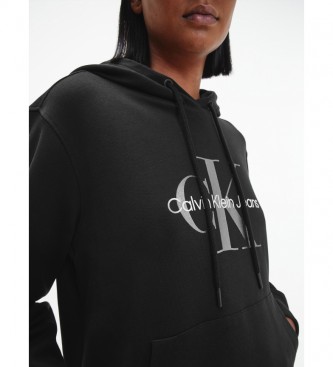 Calvin Klein Camisola preta com monograma Gunmetal 