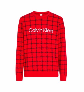 Calvin Klein Felpa Polar Lounge 000NM2222E rossa