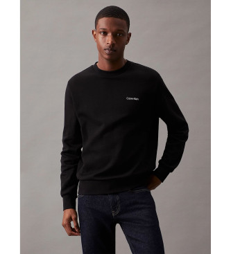 Calvin Klein Gerecycled Polyester Sweatshirt zwart