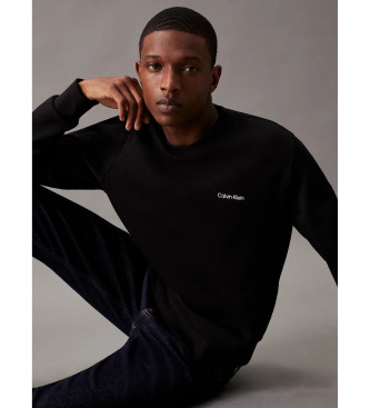 Calvin Klein Gerecycled Polyester Sweatshirt zwart