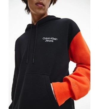 Calvin Klein Camisola Empilhada Bloco de Cor Preto