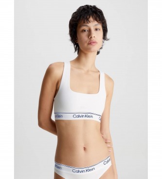 Calvin Klein Atletski bombažni nedrček bele barve
