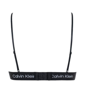 Calvin Klein Čipkasti trikotni modrček CK96 black