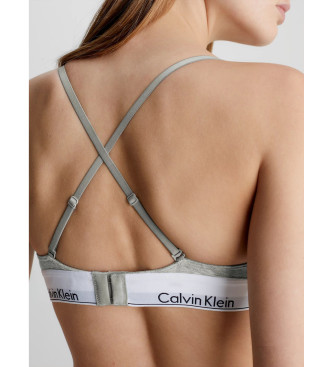 Calvin Klein Reggiseno a triangolo moderno in cotone grigio