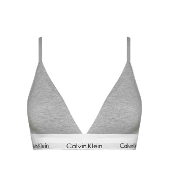 Calvin Klein Soutien Tringulo Algodo Moderno Cinzento