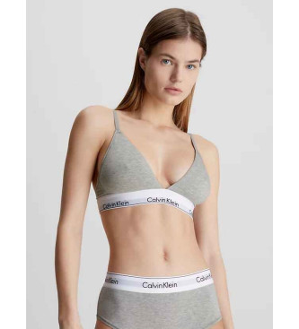 Calvin Klein Soutien Tringulo Algodo Moderno Cinzento