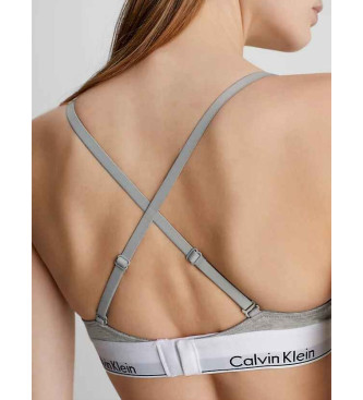 Calvin Klein Moderner Triangel-BH aus Baumwolle, grau